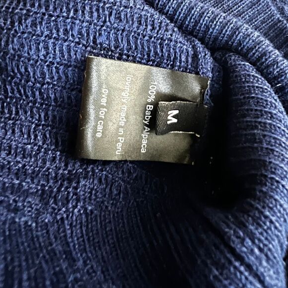 Rachel Comey Minito Top Navy Baby Alpaca Turtleneck Sweater Size M - Picture 9 of 9